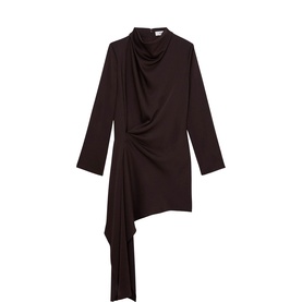 Bethany Draped Mini Flared Dress