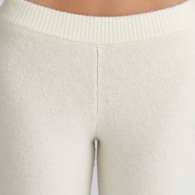 Lara Merino Wool Ribbed Knitted Trousers