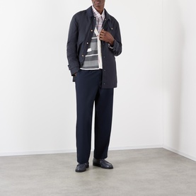 Contrast Hood Raincoat