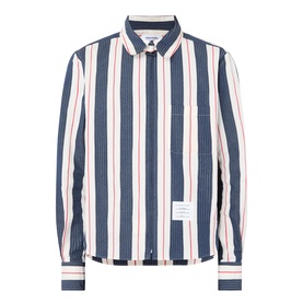 Logo Striped Overshirt