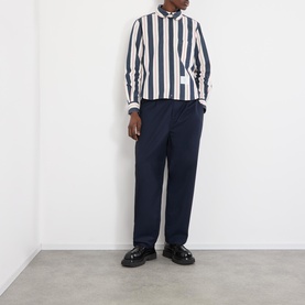 Logo Striped Overshirt