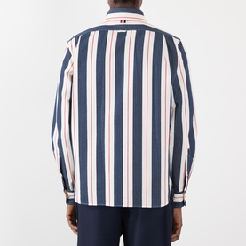 Logo Striped Overshirt