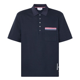 Signature Stripe Patch Pocket Polo Shirt