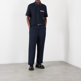 Signature Stripe Patch Pocket Polo Shirt