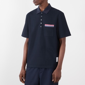 Signature Stripe Patch Pocket Polo Shirt