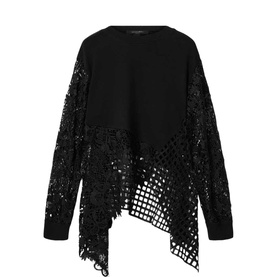 Malorie Asymmetric Lace Top
