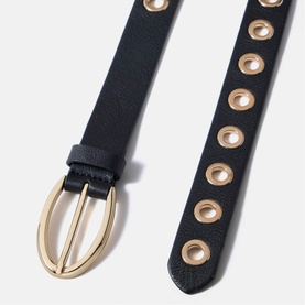 Eyelet Leather Belt