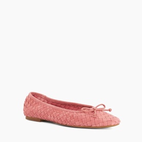 Heat Woven Bow Ballet Pumps