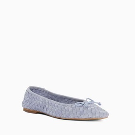 Heat Woven Bow Ballet Pumps