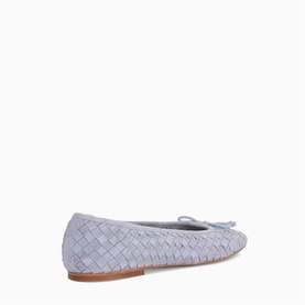 Heat Woven Bow Ballet Pumps