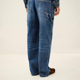 Moyce Textured Cargo Jeans