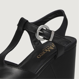 Allegra T-Strap Wedge Sandals