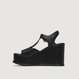 Allegra T-Strap Wedge Sandals