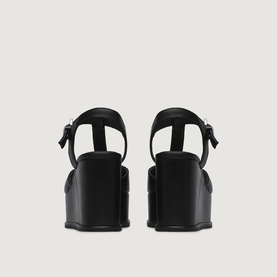 Allegra T-Strap Wedge Sandals