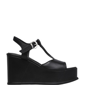Allegra T-Strap Wedge Sandals