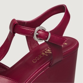 Allegra T-Strap Wedge Sandals