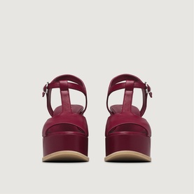 Allegra T-Strap Wedge Sandals