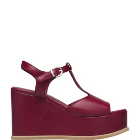 Allegra T-Strap Wedge Sandals