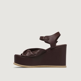 Luna Leather Platform Wedges