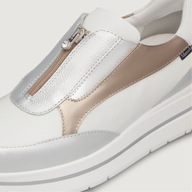 Gilda Front Zip Wedge Trainers