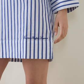 Striped Shirt Cover-Up Dress
