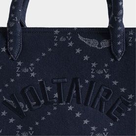 Angel Denim Monogram Tote Bag