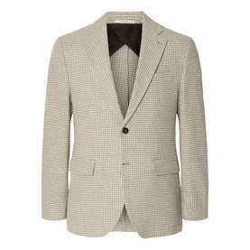 Arthur Houndstooth Single-Breasted Blazer