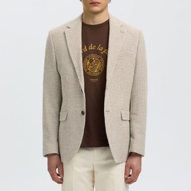 Arthur Houndstooth Single-Breasted Blazer