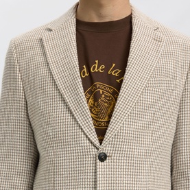 Arthur Houndstooth Single-Breasted Blazer