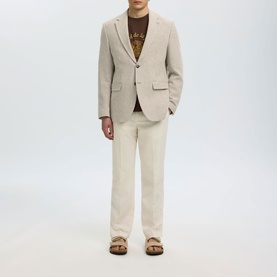 Arthur Houndstooth Single-Breasted Blazer
