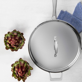 Grano TecnoHeat 3-Ply Stainless Steel Frying Pan & Lid 30cm