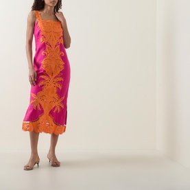 Open-Work Embroidered Dress