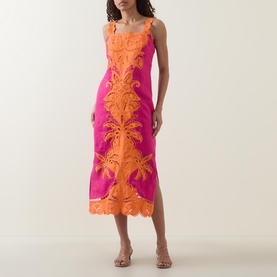 Open-Work Embroidered Dress