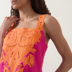 Open-Work Embroidered Dress