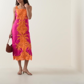 Open-Work Embroidered Dress