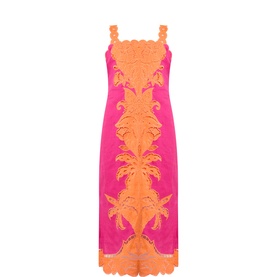 Open-Work Embroidered Dress