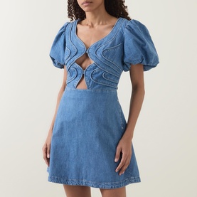 Loop Denim Mini Dress