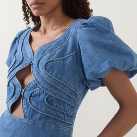 Loop Denim Mini Dress