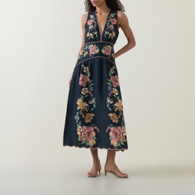 Maira Floral Flared Dress