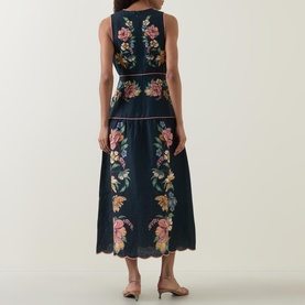 Maira Floral Flared Dress