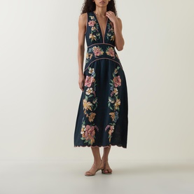Maira Floral Flared Dress