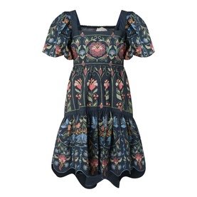 Decorative Embroidered Mini Dress