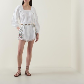 Fruit Beauty Linen Richelieu Shorts