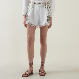 Fruit Beauty Linen Richelieu Shorts