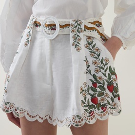 Fruit Beauty Linen Richelieu Shorts
