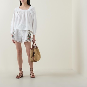 Fruit Beauty Linen Richelieu Shorts