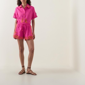 Artisanal Linen Shorts
