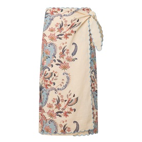 Boho Beauty Linen Wrap Skirt