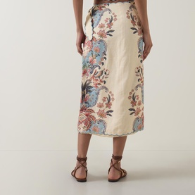 Boho Beauty Linen Wrap Skirt