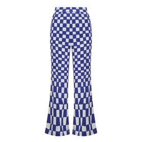 Dream Checkered Flared Trousers